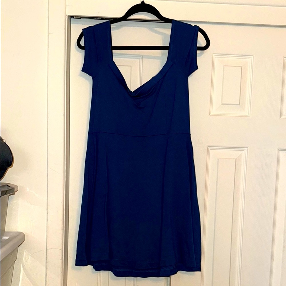 Free People Blue Off Shoulder Sundress